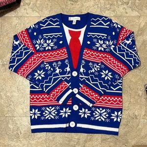 JOLLY SWEATERS MENS MEDIUM XMAS CREWNECK